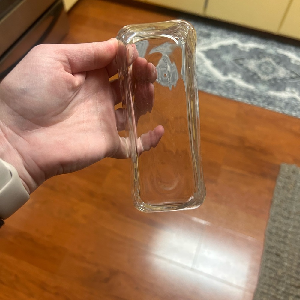Elegant Clear Glass Butter Dish - Picture 11 of 11